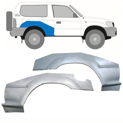 Reparatiepaneel achterspatbord voor Toyota Land Cruiser J90 1996-2002