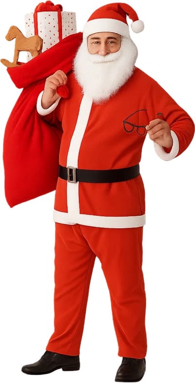 Lomera Santa Kostuum - 5-delige outfit voor volwassenen - Santa Run
