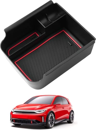 Opbergcompartiment voor de middenconsole van Golf 8 MK8 GTI GTD GTE - Extra opbergruimte in de armsteun met antislipbodem en verbeterde functionaliteit voor optimaal gebruiksgemak