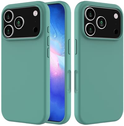 Coverup Hoesje - Geschikt voor iPhone 18 Pro / 17 Pro Hoesje - Coverup Liquid Colour Back Cover - Teal Green