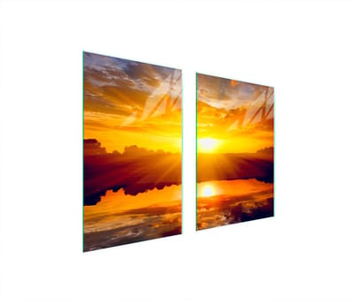 TMK ArtDeko Serie - Glazen Beschermplaat - 65x52 cm - Voor Alle Soorten Fornuizen - Getemperd Glas