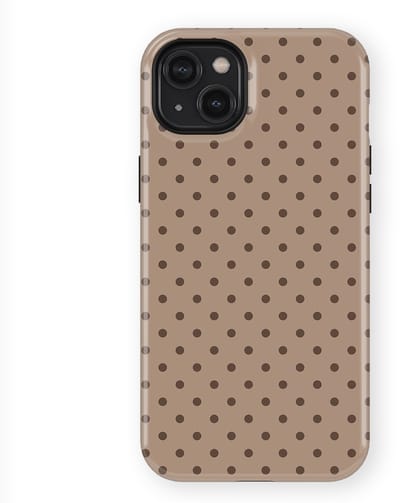 Polka Dots Hoesje geschikt voor iPhone 14 Plus | Geschikt Voor Mag | Stippen Design Backcover geschikt voor iPhone 14 Plus Sandstone Dots