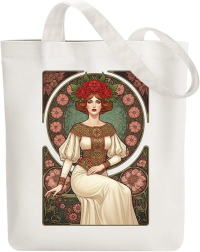 Canvas Tas - Katoenen Schoudertas - Dagelijks Gebruik - Met Ritsvak - 38 x 40 cm - Blauw