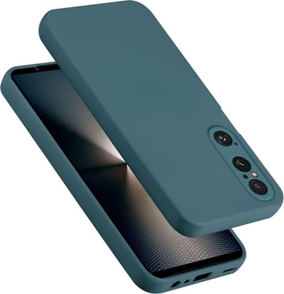 Cadorabo Hoesje geschikt voor Sony Xperia 1 VI in LIQUID GROEN - Beschermhoes gemaakt van flexibel TPU silicone Case Cover