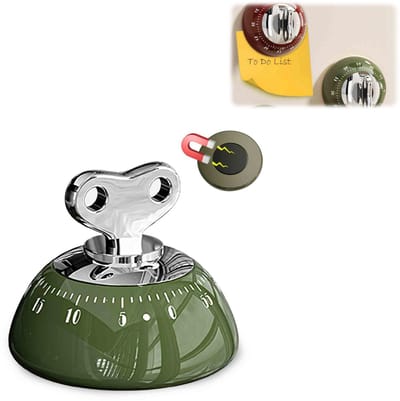 1 stuk - Magnetische keukentimer - Voor gebruik op de koelkast en in de keuken - Nauwkeurige kooktimer - Vintage ontwerp - Duidelijk display - Keukenaccessoire - Geschikt voor koken en bakken - groente