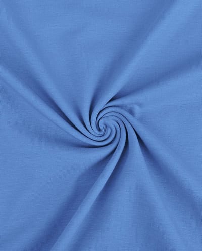 Tricot Stof Uni Licht Blauw – 95% Katoen & 5% Elasthaan – 150 cm Breed – Stretch Jersey – Oeko-Tex Gecertificeerd – 220 gr/m²