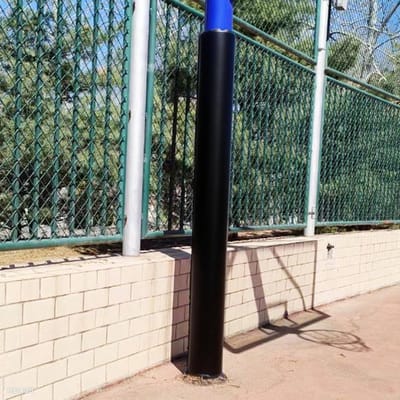 Paalbekleding - Beschermhoes Vulling - Sport Veiligheid - Weerbestendig Materiaal - Verstelbaar 5-50cm - Zwart