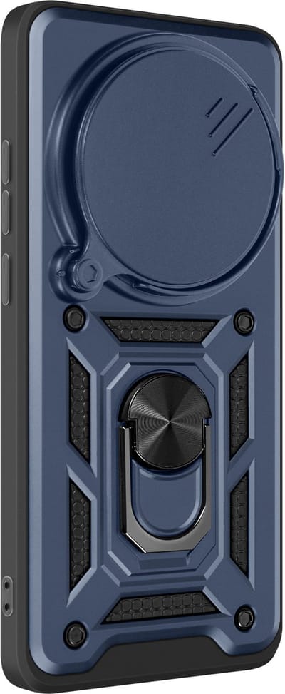 Mayaxess, Hoesje voor Xiaomi 15 Ultra Ring met camerabeveiliging, Nachtblauw