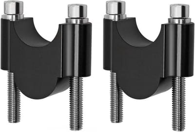 Stuur Riser Klem - Handvat Verhoger - Comfortabeler Rijden - CNC Aluminium Legering - Universeel 28mm 22mm - Zwart
