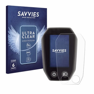 Savvies - Screenprotector voor Shimano Steps SC-E6010 - Folie Beschermfolie transparant 6 Stuks