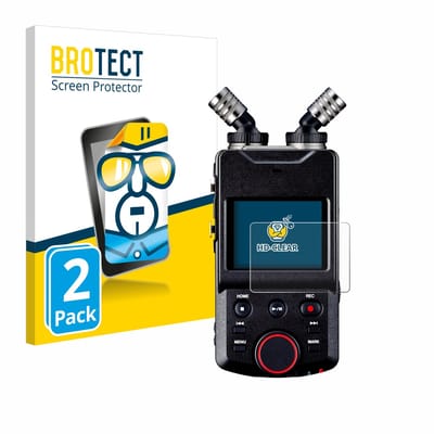 BROTECT - Screenprotector voor Tascam Portacapture X6 - Folie Beschermfolie transparant 2 Stuks