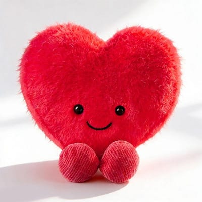 Zacht Hart Pluche Knuffels Schattige Lachende Rood Roze Hart Poppen Schattig Valentijnsdag Cadeau Knuffels ontworpen voor Vriendin Huisdecoratie 10cm