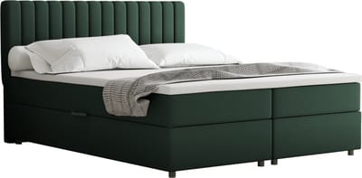 BOXBED Everest 160 x 200 cm tweepersoons met hoogwaardige Bonell-matras en topper