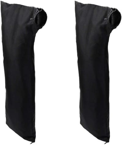 Dailygoods- Stofopvangzakken 2 Stuks - Verstekzaagaccessoires - Tafelzaag - Bandschuurmachine - Zwart Textiel - 64,5x30cm - Stofzak