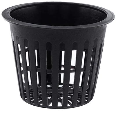 Hydrocultuur plantengaas potnet, verpakking van 10 plastic manden, tuinplant, kweekbeker (zwart)