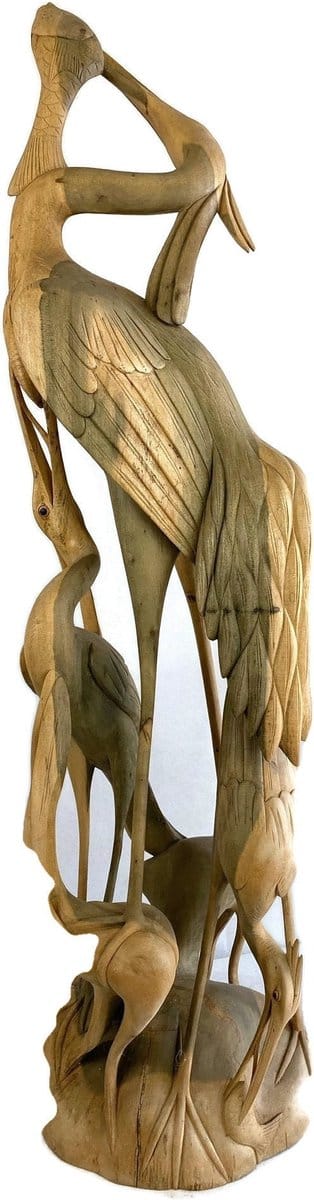 Original Indonesian wood carving / wood carving bali/ vintage artwork for sale / art deco