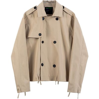 Herfstjas voor Heren, Koreaanse Stijl, Trendy, Knap, Casual, Los en Veelzijdig M beige