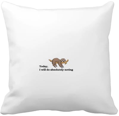 Akyol - today i will do absolutely nothing Kussen hoes - Quotes - mensen die houden van quotes en niks doen - ik ga lekker niks doen - quotes - verjaardagscadeau - verjaardag - cadeau - kado - geschenk - gift - 40 bij 40 cm