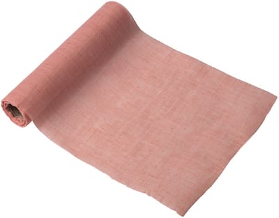 ARTYFETES - Roze mousseline tafelloper 28 cm x 5 m voor bruiloften