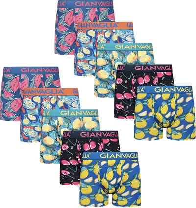 10 PACK Boxershort Heren | Meerkleurig | Boxershorts Heren | Katoen | Maat XXL | Ondergoed Heren | Onderbroeken Heren |