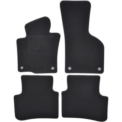 Vloermatten - VW - Passat B6-B7 - Zwart velours - Nauwkeurige pasvorm - Antislip 2007-2016