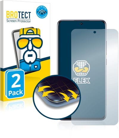 BROTECT - Screenprotector voor Xiaomi 12X - Folie Beschermfolie transparant volledig dekking - 2 Stuks