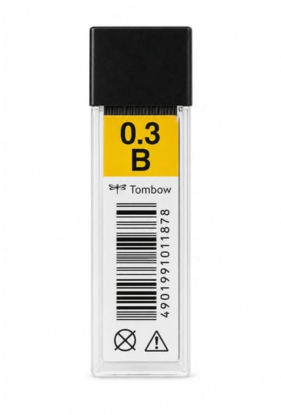 Tombow - Leads vulpotlood vulling - 0.3mm - Navulling - B- Koker 12 stuks