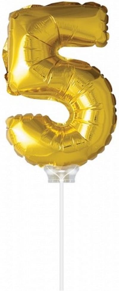 Folie ballon 5 goud 40cm