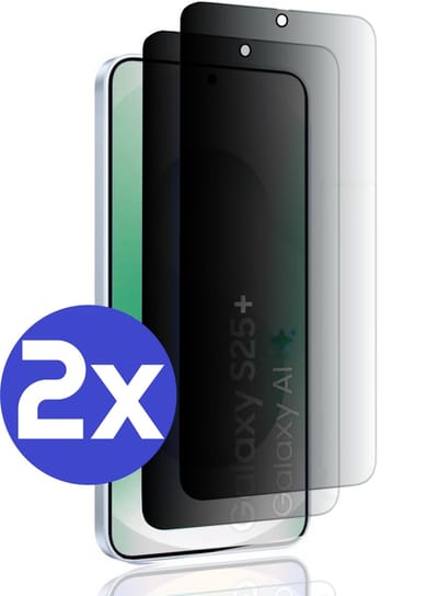 ArmorDrop Privacy Screenprotector Geschikt Voor Samsung S25+ (S25 PLUS) - Gehard Glas - 2 Stuks