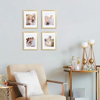 PromoHome 3-delige fotolijsten set 30x40 cm - Gouden lijsten voor foto's en posters
