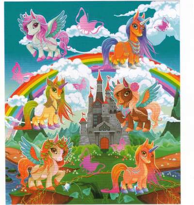 Eenhoorn Stickers | Unicorn | 5 stickervellen