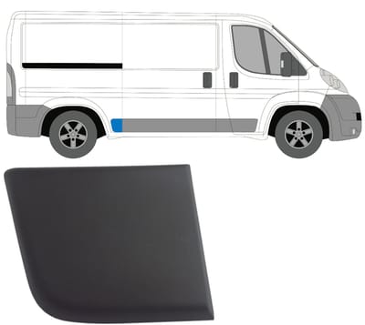 Achterste zijlijst sierlijst voor Fiat Ducato 2006-2018 / Rechts