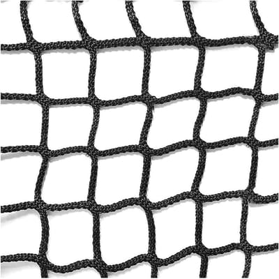 Veiligheidsnet Polyester - Beschermnet Klimnet - Veiligheid Creëren - Knooploos Geweven Gaas - 4 cm Maaswijdte - Zwart