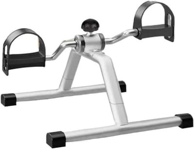 Mini Hometrainer - Fiets Hometrainer - Zittend Trainen - Compact Ontwerp - 1.1 kg - Zilver