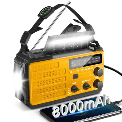 Noodgeval AM FM Radio voor Buiten, NOAA Radio met Handzweefel