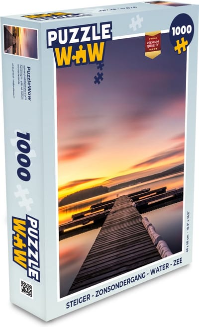 Puzzel Steiger - Zonsondergang - Water - Zee - Reflectie - Legpuzzel - Puzzel 1000 stukjes volwassenen