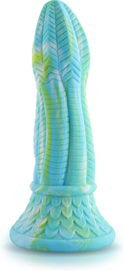 Fantasy Zuignap Dildo Blauw 25 cm Anaal