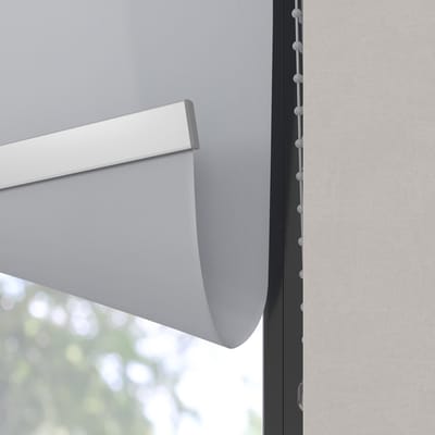 Dutchblinds Rolgordijn - lichtdoorlatend - Licht Grijs - 65x190cm - Raamdecoratie op maat