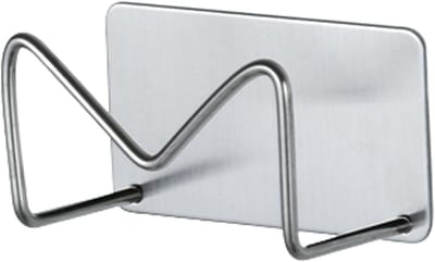 Spons Houder - Afwas Organizer - Keuken Opruimen - Sterke Zelfklevend - 5 x 9 cm - Zilver