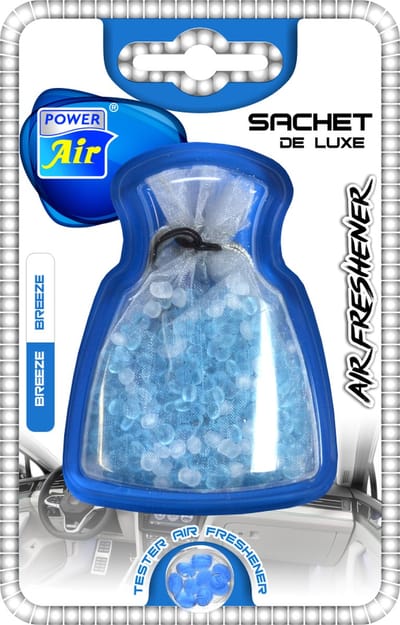 Power Air Sachet De Luxe - Auto Parfum Refresher - Autoparfum Geur Luchtverfrisser - Geurverfrisser - Autogeur Breeze Fresh