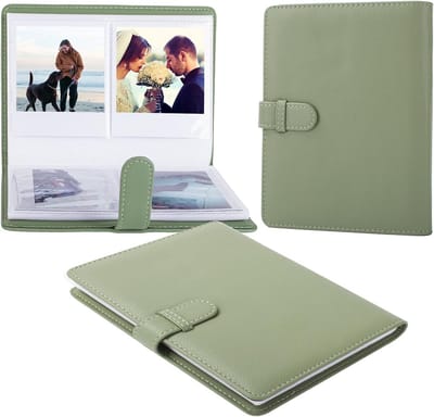 Fotoalbum voor Instax Wide Film 3.5x4.25, 80 Compartimenten, Geschikt voor Fujifilm en Polaroid - Roze, Perfect voor Herinneringen en Creatieve Projecten