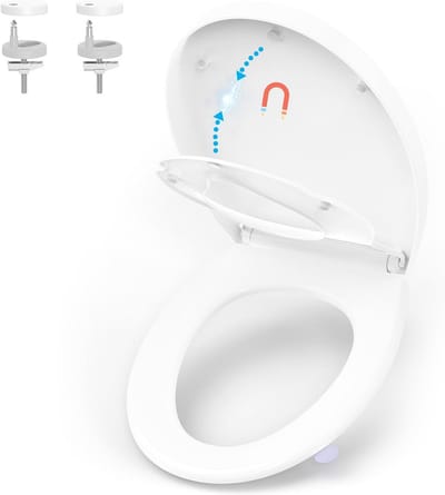 O-vormige WC-bril met Softclose en Magnetisch Kinderzitje