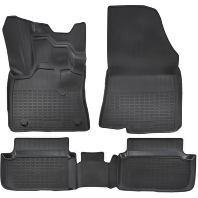 Tapis de sol - Norm-Liner - Logan 3 - Caoutchouc TPE - Antidérapant - 4 pièces - Noir