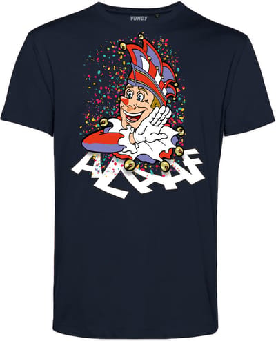 T-shirt kind Alaaf | Carnavalskleding kinderen | Carnaval Kostuum | Foute Party | Navy | maat 68