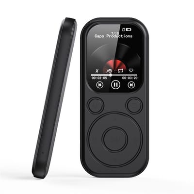 longziming -MP3-speler met Bluetooth 5.3 – 32GB HiFi Muziekspeler met 2,01″ Scherm, Ingebouwde Speaker, FM-Radio, Spraakopname & E-book Functie