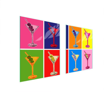 TMK ArtDeko - Snijplank - Kleurrijk Glas - 85x52 cm