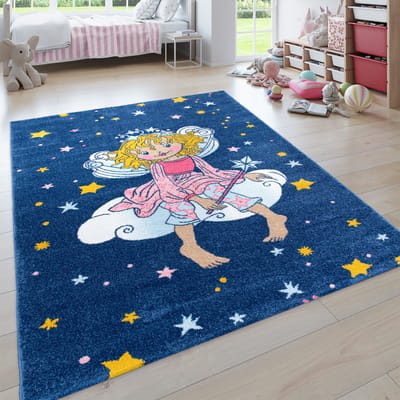 Kindertapijt Prinzessin lillifee blauw 140x200 cm