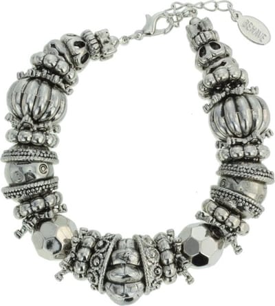 Behave - armband zilverkleur - statement kralen - opvallend accessoire