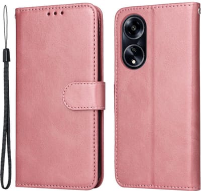 Coverup Hoesje - Geschikt voor OPPO A98 Hoesje - Coverup Book Case - Rose Gold