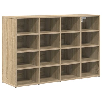 vidaXL - Schoenenkast - 103 - x - 30 - x - 67 - cm - Bewerkt - hout - Sonoma - Eiken